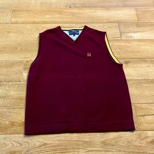 Tommy Hilfiger Maroon Sweater Vest